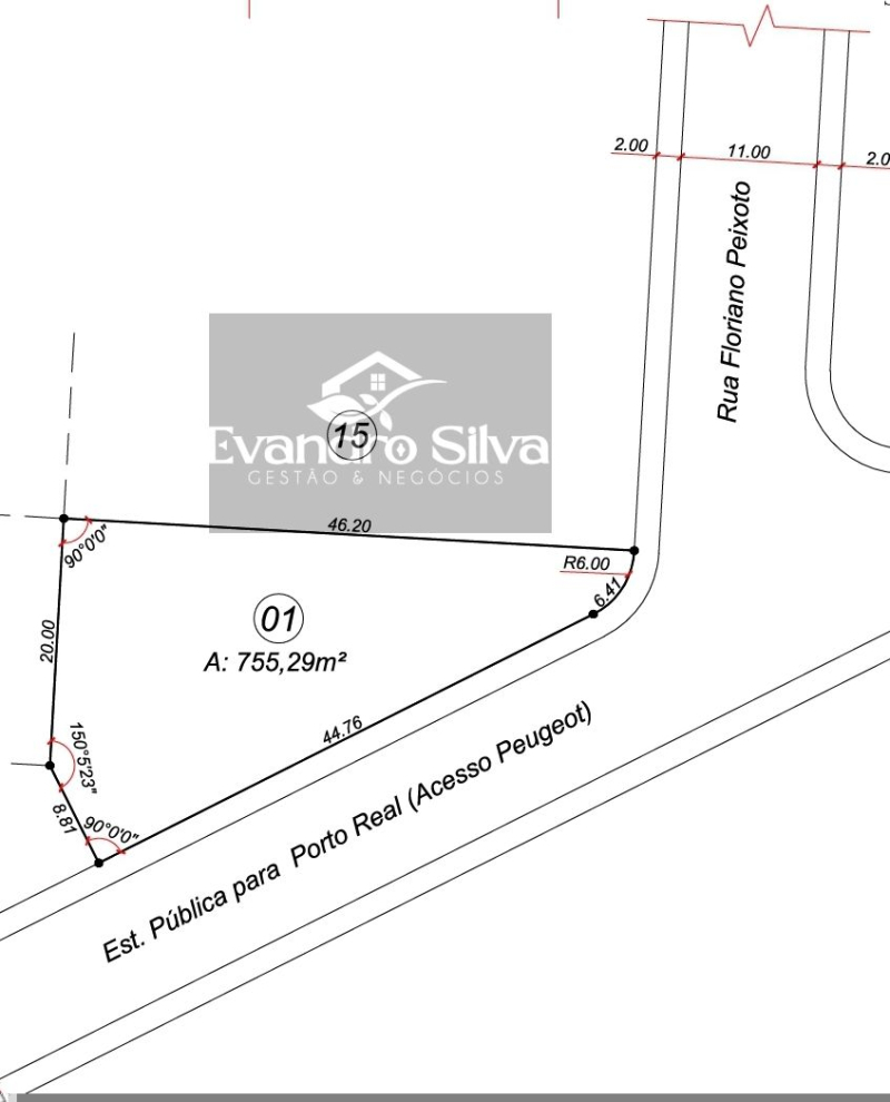 Esquina com Rua Floriano Peixoto - Porto Real/RJ